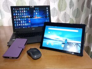 Image of laptop, tablet and mobile phone