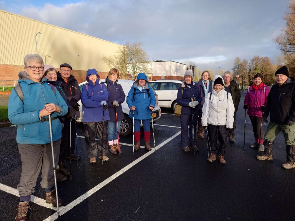 Rambling Group ready to leave on a walk